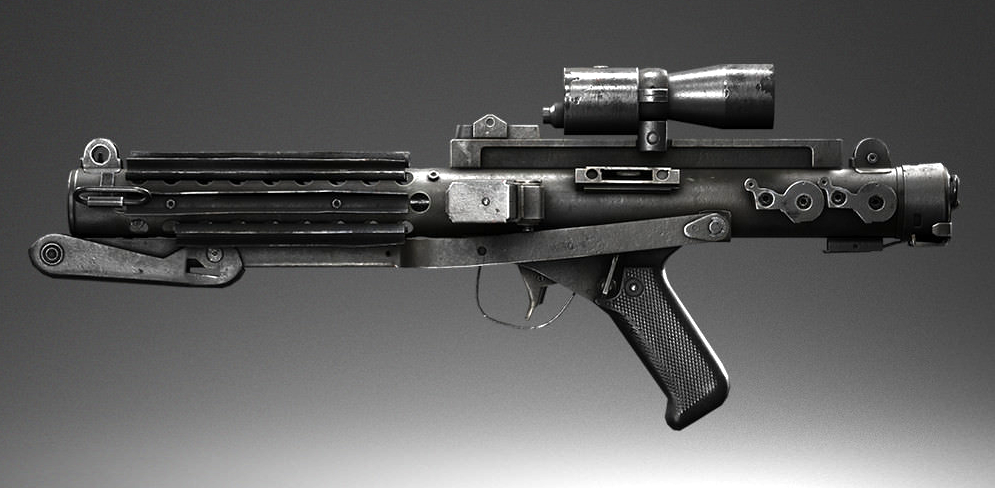 Starwars E-11 Blaster Handpainted Desk Display 8 inches SigmaGuns
